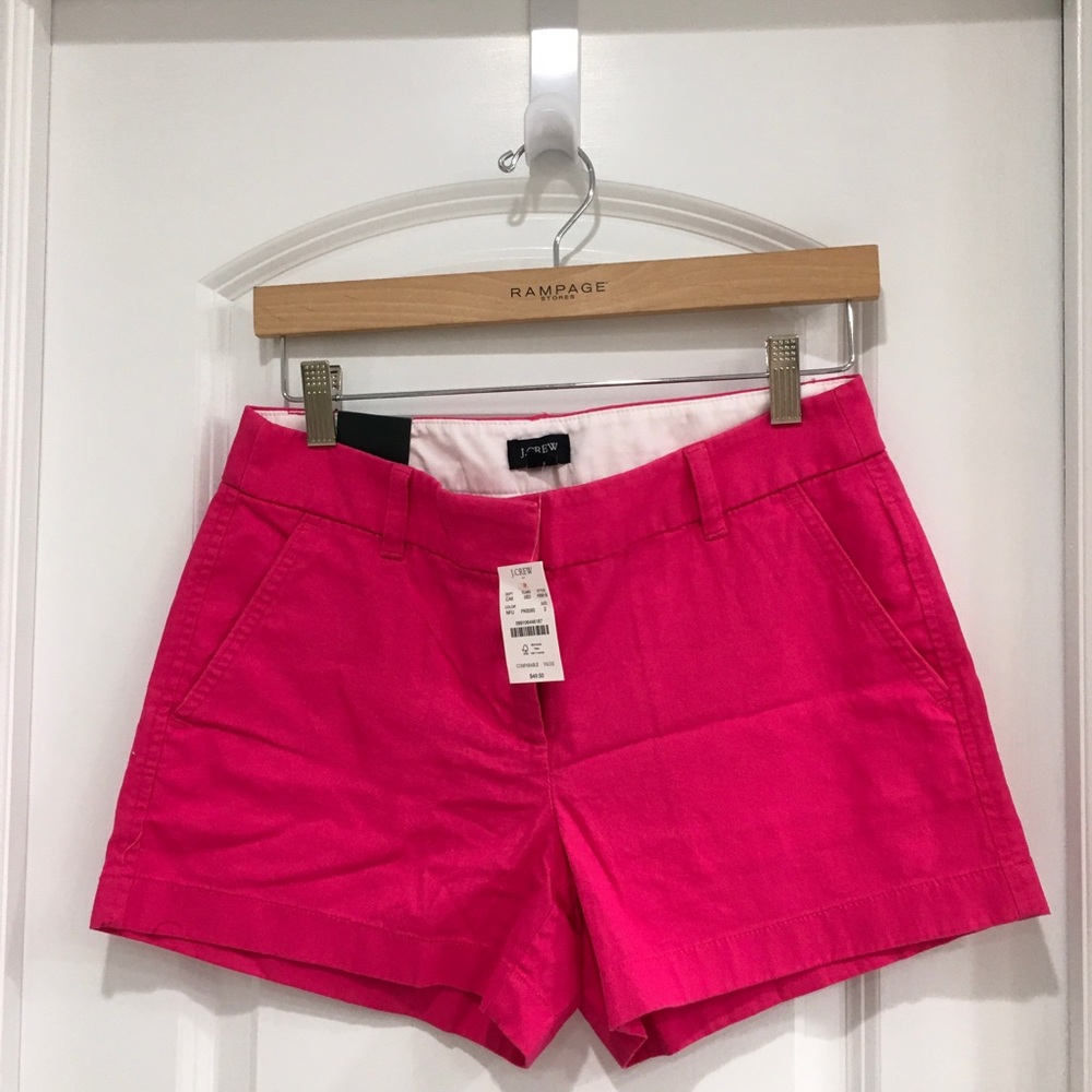 J. Crew Women's Bright Pink Shorts